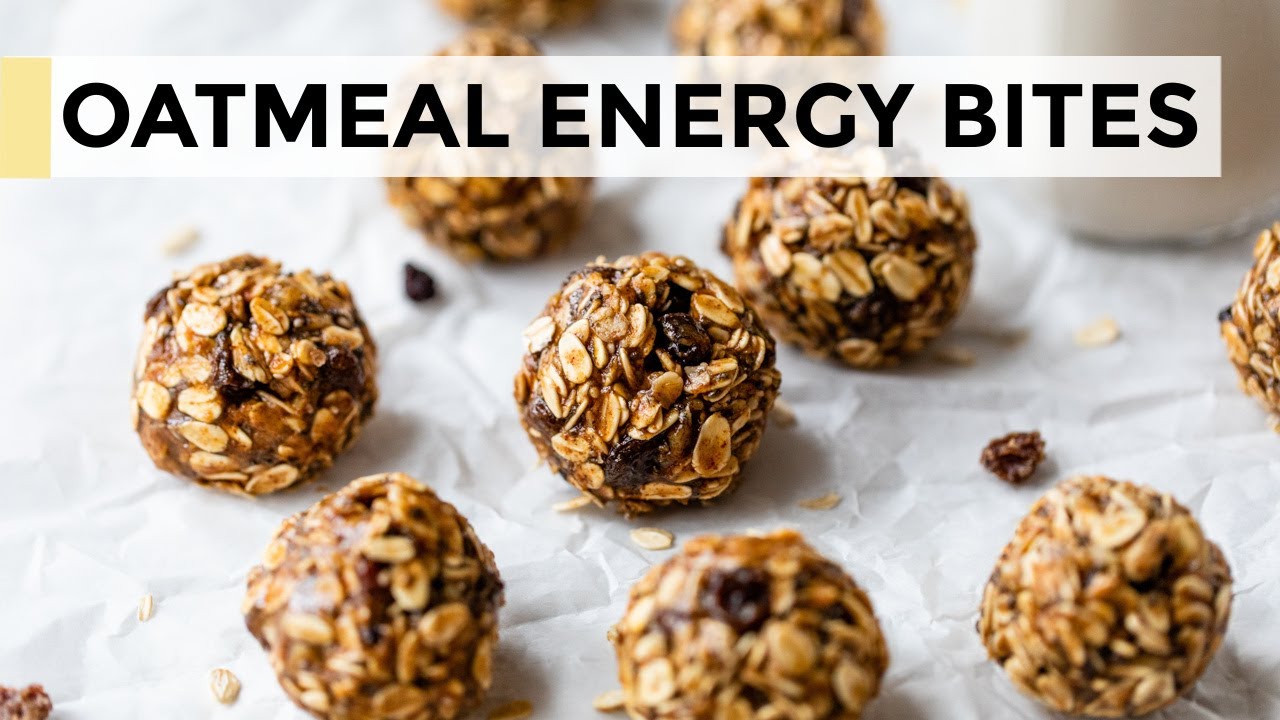 ENERGY BALLS | no-bake oatmeal raisin energy bites